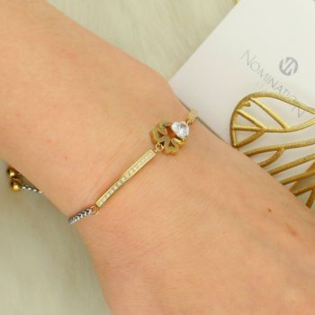 Bransoletka Nomination Italy Koniczynka Złota – Milleluci Refined  028021006 (3).jpg